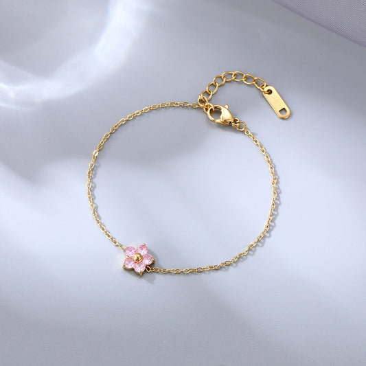 Flower Gem Bracelet