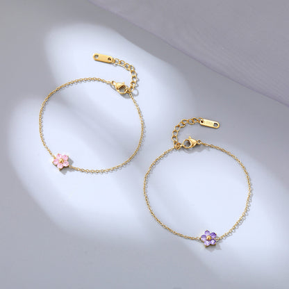Flower Gem Bracelet
