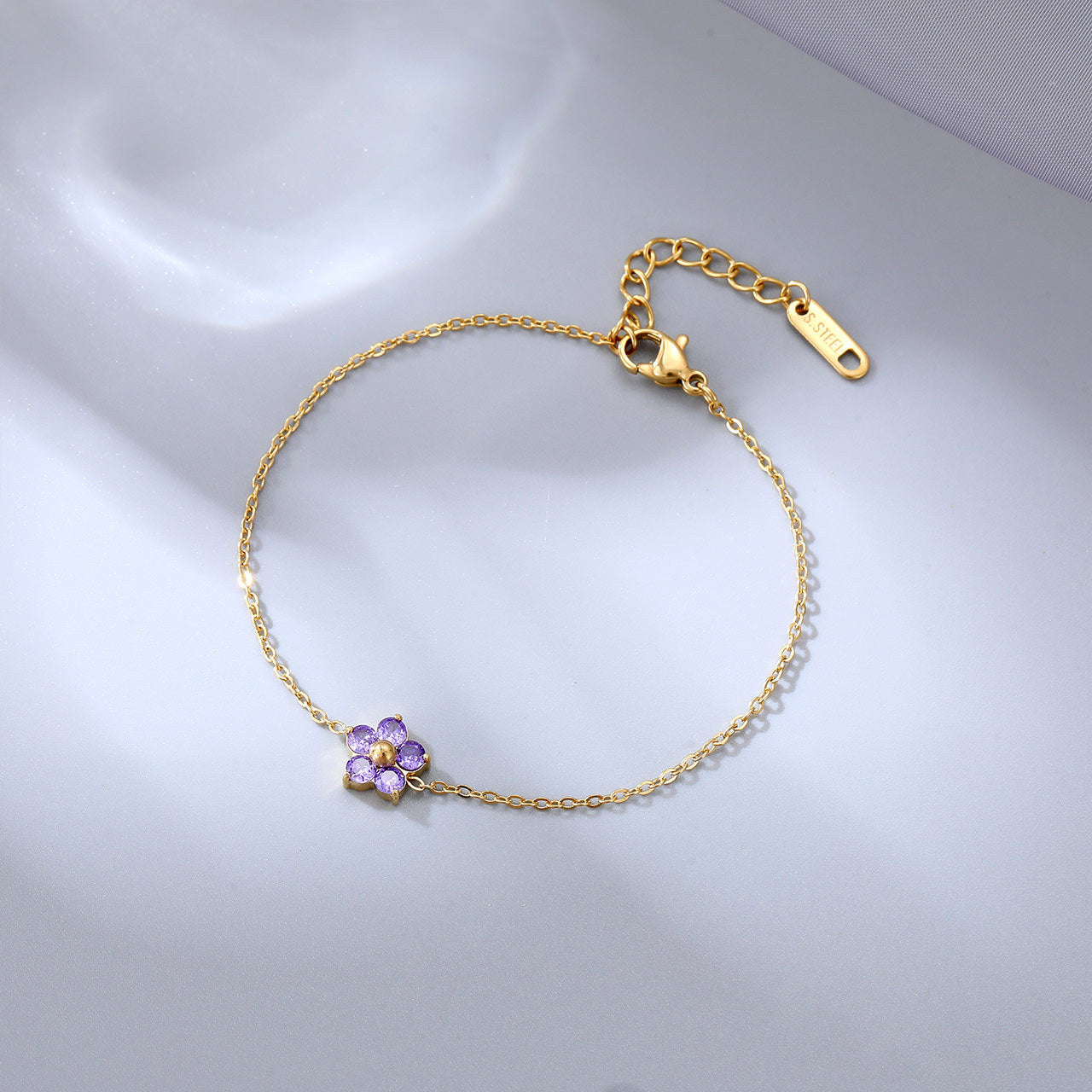 Flower Gem Bracelet